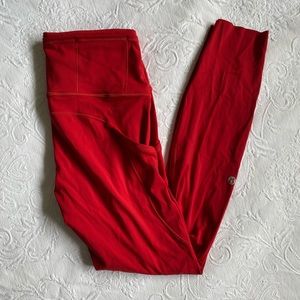 Lululemon Red Leggings